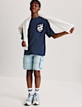 Pure Cotton Pizza Diner Graphic T-Shirt (6-16 Yrs)