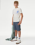 Pure Cotton Mini Me Cargo Shorts (6-16 Yrs)