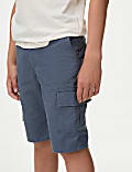 Pure Cotton Mini Me Cargo Shorts (6-16 Yrs)