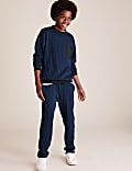 Slim Pure Cotton Striped Joggers (6-16 Yrs)