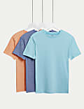 Pruhované tričko z&nbsp;čisté bavlny, 3&nbsp;ks (6–16&nbsp;let)