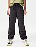 Pure Cotton Parachute Trousers (6-16 Yrs)