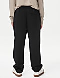 Cotton Blend Pique Trousers (6-16 Yrs)