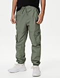 Pure Cotton Cargo Trousers (6-16 Yrs)