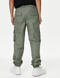 Pure Cotton Cargo Trousers (6-16 Yrs)