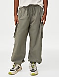 Pure Cotton Cargo Trousers (6-16 Yrs)