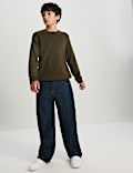 Cotton Rich Knitted Jumper with Wool (6-16 Yrs)