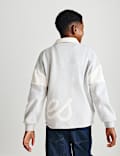 Cotton Rich Appliqu&eacute; Graphic Rugby Top (6-16 Yrs)
