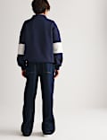 Cotton Rich Colourblock Rugby Sweatshirt (6-16 Yrs)