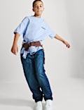 T-shirt van zuiver katoen met 'Golf Tour'-opschrift (6-16 jaar)
