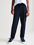 Cotton Blend Pique Joggers (6-16 Yrs)