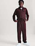 Cotton Blend Pique Joggers (6-16 Yrs)
