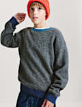 Pull uni en maille