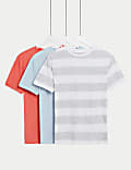 3pk Pure Cotton T-Shirts (6-16 Yrs)