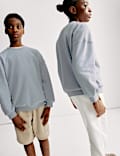 Sweat en coton avec texte (du 6 au 16 ans)