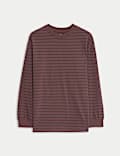 Top à manches longues et rayures 100 % coton (du 6 au 16 ans)