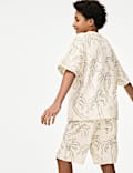 2pc Pure Cotton Palm Tree T-Shirt and Shorts (6-16 Yrs)
