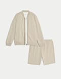 3pc Cotton Blend Top & Shorts Outfit (2-16 Yrs)