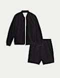 3pc Cotton Blend Top & Shorts Outfit (2-16 Yrs)