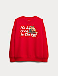 Cotton Rich Christmas Graphic Sweatshirt (6-16 Yrs)