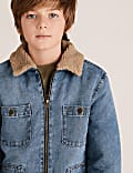 Denim Borg Lined Jacket (6-16 Yrs)
