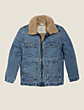 Denim Borg Lined Jacket (6-16 Yrs)