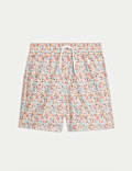 Ditsy Floral Shorter Length Swim Shorts (6-16 Yrs)