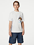 Pure Cotton Motor Racing Print T-Shirt (6-16 Yrs)