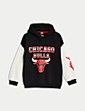 Sweat en coton à capuche et motif NBA Chicago Bulls (du 6 au 16&nbsp;ans)