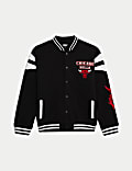 Bomberjacke mit hohem Baumwollanteil und NBA Chicago Bulls-Motiv (6–16 J.)