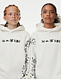 Cotton Rich Slogan Hoodie (6-16 Yrs)