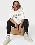 Cotton Rich Short Sleeve Doodle Hoodie (6-16 Yrs)