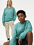 Cotton Rich Embroidered Sweatshirt (6-16 Yrs)