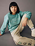 Cotton Rich Embroidered Sweatshirt (6-16 Yrs)