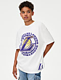 NBA Pure Cotton LA Lakers T-Shirt (6-16 Yrs)