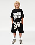 Puur katoenen NBA-T-shirt met 'Brooklyn Nets' (6-16 jaar)