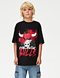 NBA Pure Cotton Chicago Bulls T-Shirt (6-16 Yrs)