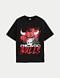 NBA Pure Cotton Chicago Bulls T-Shirt (6-16 Yrs)