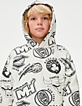 NBA Cotton Rich Printed Hoodie (6-16 Yrs)