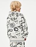 NBA Cotton Rich Printed Hoodie (6-16 Yrs)