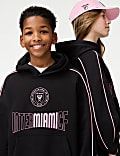 Sweat en coton à capuche et motif Inter Miami (du 2&nbsp;au 16&nbsp;ans)