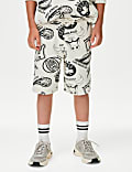 NBA Cotton Rich Printed Shorts (6-16 Yrs)