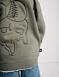 Kapuzenpullover mit hohem Baumwollanteil und „The Doodle Boy“-Motiv (4–16 J.)