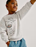 Cotton Rich Embroidered Sweatshirt (2-8 Yrs)