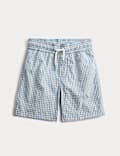 Seersucker Gingham Swim Shorts (2-8 Yrs)