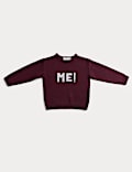Merino Wool Rich Me! Pull avec texte (du 2 au 10 ans)
