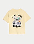 T-shirt 100&nbsp;% coton à motif koala de style graphique (du 2 au 8&nbsp;ans)