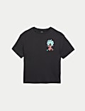 Pure Cotton Jungle Embroidered T-Shirt (2-8 Yrs)