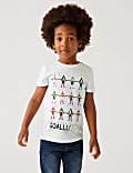 Pure Cotton Football T-Shirt (2-7 Yrs)