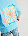 Pure Cotton Back Graphic T-Shirt (2-8 Yrs)